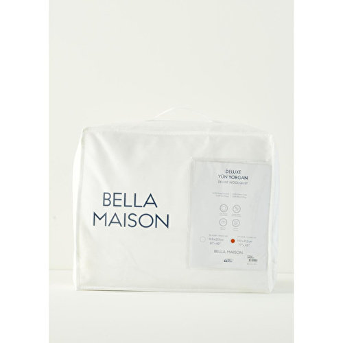 Bella Maison Deluxe Yün Yorgan Çift Kişilik Beyaz (195x215 Cm) Çift Kişilik-standart