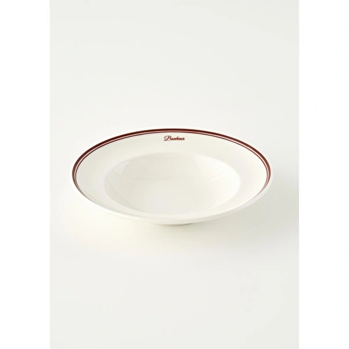 Bella Maison Bonheur Porselen Makarna Tabağı Bordo (28 Cm) Bordo