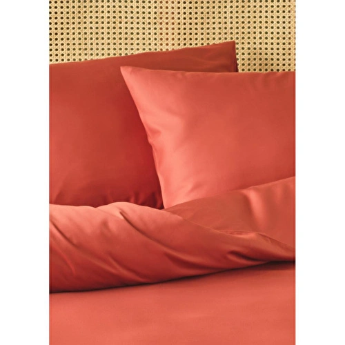 Bella Maison %100 Pamuk Saten Supreme Basic Çift Kişilik Nevresim Seti Kiremit (200x220 Cm) Kiremit