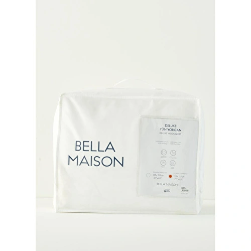 Bella Maison Deluxe Tek Kişilik Yün Yorgan Beyaz (155x215 Cm) Tek Kişilik-standart