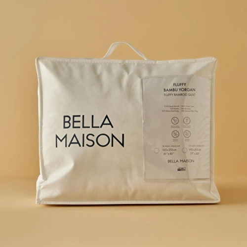 Bella Maison Bambu Tek Kişilik Yorgan Beyaz (155x215 Cm) Beyaz