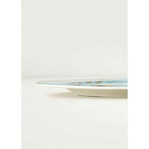 Bella Maison Van Gogh Almond Blossom Porselen Pasta Tabağı Turkuaz (19 Cm) Mavi