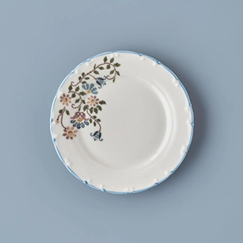 Bella Maison Vintage Porselen Pasta Tabağı 4'lü Mavi (20 Cm) Mavi
