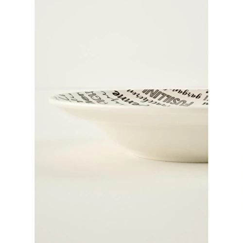 Bella Maison Alfredo Porselen Makarna Tabağı Siyah (28 Cm) Siyah