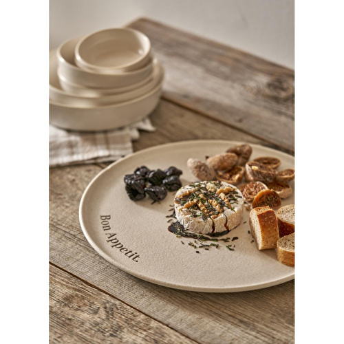 Bella Maison Parisien Porselen Pasta Tabağı 4'lü Krem (21 Cm)