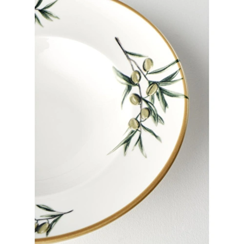 Bella Maison Olive Porselen Makarna Tabağı Yeşil (27 Cm) Yeşil
