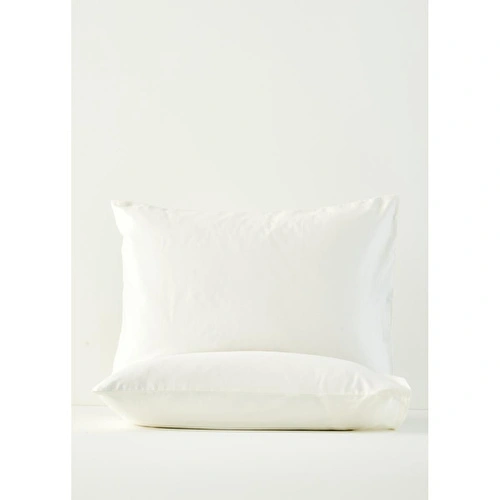 Bella Maison %100 Pamuk Saten Supreme 2'li Yastık Kılıfı Beyaz (50x70 Cm) Beyaz