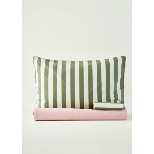 Bella Maison %100 Pamuk Line Tek Kişilik Pike Takımı Somon (150x220 Cm) Somon