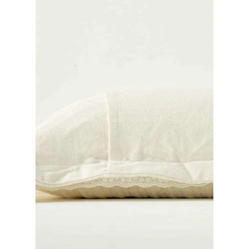 Bella Maison %100 Pamuk Vintage Çift Kişilik Yatak Örtüsü Seti Krem (240x260 Cm) Krem
