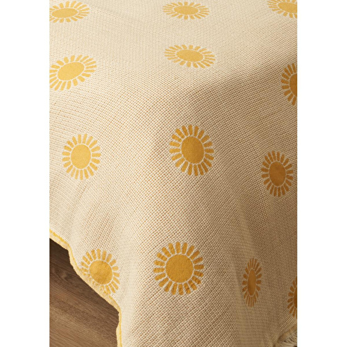 Bella Maison Sunny Pamuklu Çift Kişilik Yatak Örtüsü Sarı (200x220 Cm) Sarı