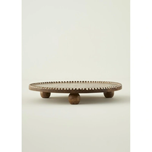 Bella Maison Points Mango Sunum Standı Kahverengi (35x4,5 Cm) Kahverengi
