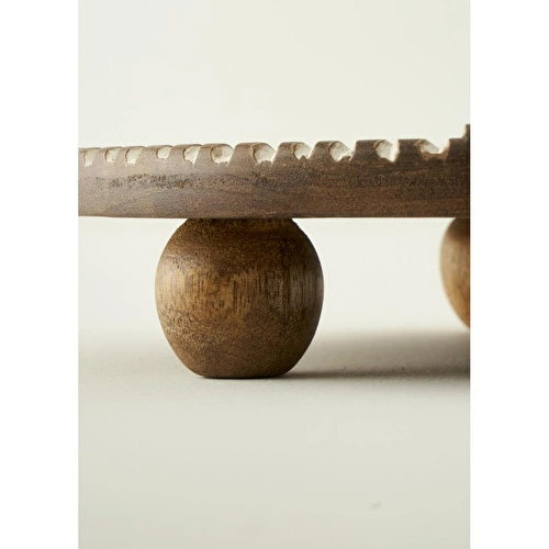 Bella Maison Points Mango Sunum Standı Kahverengi (30x4,5 Cm) Kahverengi
