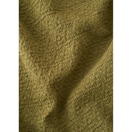 Bella Maison Forest Pamuklu Jakarlı Çift Kişilik Yatak Örtüsü Seti Haki (240x260 Cm) Haki