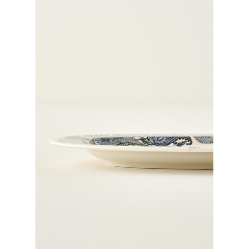 Bella Maison Paisley Porselen Sunum Tabağı Mavi (30 Cm) Mavi