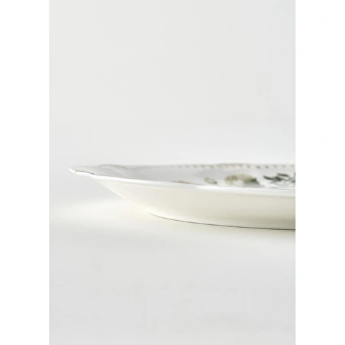 Bella Maison Rebecca New Bone Sunum Tabağı (40x26 Cm) Çok Renkli