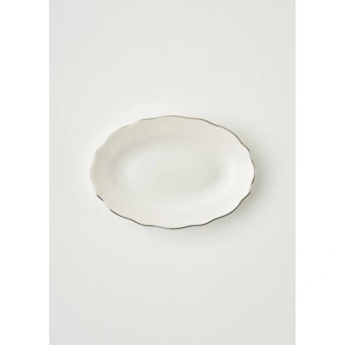 Bella Maison Victoria Porselen Sunum Tabağı Silver (25 Cm) Silver