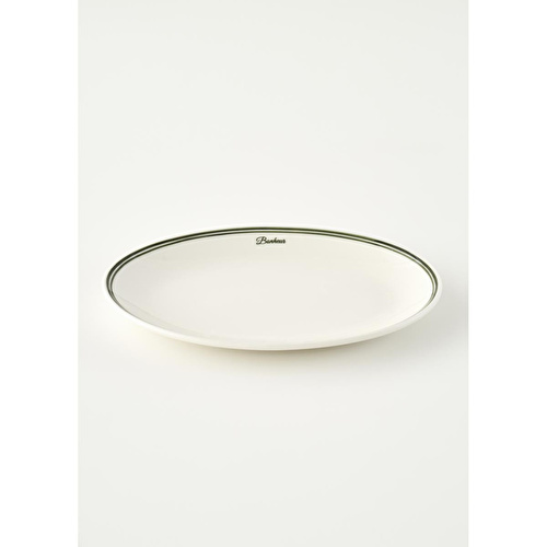 Bella Maison Bonheur Porselen Sunum Tabağı Yeşil (33 Cm) Yeşil