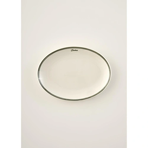 Bella Maison Bonheur Porselen Sunum Tabağı Yeşil (33 Cm) Yeşil