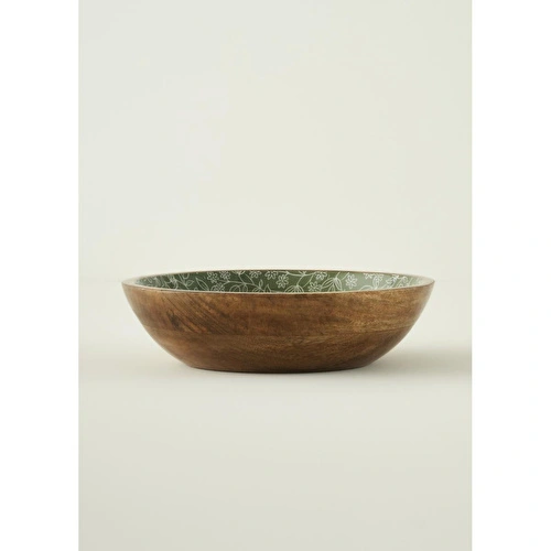 Bella Maison Floral Mango Sunum Kasesi Yeşil (30x8 Cm) Yeşil