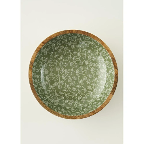 Bella Maison Floral Mango Sunum Kasesi Yeşil (30x8 Cm) Yeşil