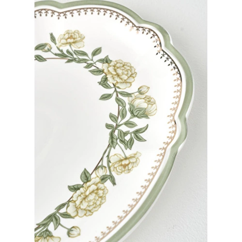 Bella Maison Rebecca New Bone Sunum Tabağı (25x17 Cm) Çok Renkli
