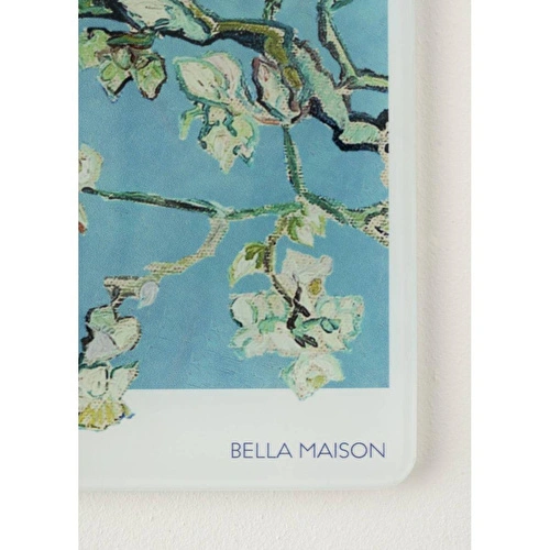 Bella Maison Van Gogh Almond Blossom Cam Kesme Tahtası (35x25 Cm) Çok Renkli