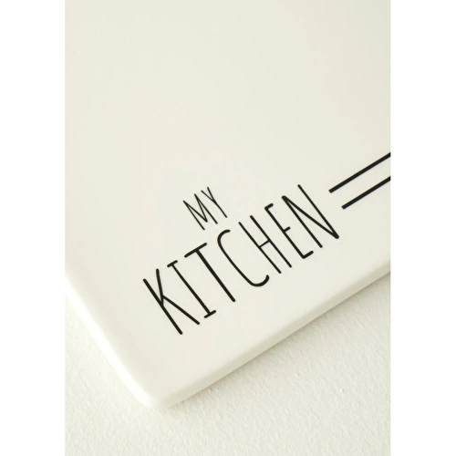 Bella Maison My Kitchen Porselen Sunum Ve Kesme Tahtası Beyaz (30x15x0,8 Cm) Beyaz