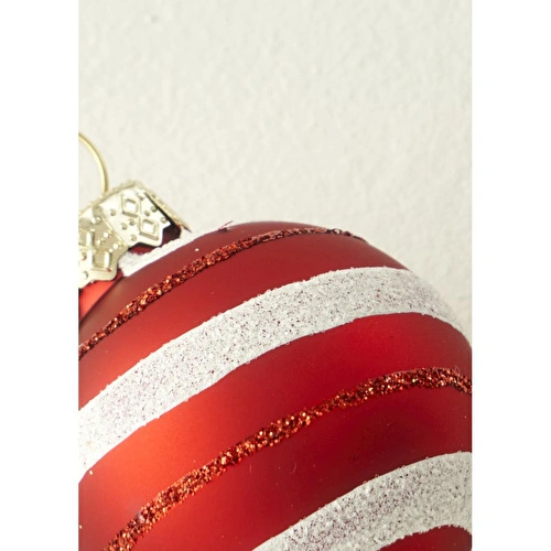 Bella Maison Christmas Mini Ball Dekoratif Süs Kırmızı (19x15x4 Cm) Kırmızı