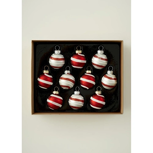 Bella Maison Christmas Mini Ball Dekoratif Süs Kırmızı (19x15x4 Cm) Kırmızı