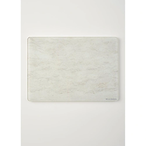 Bella Maison Marbella Cam Kesme Tahtası Ekru (35x25 Cm) Ekru