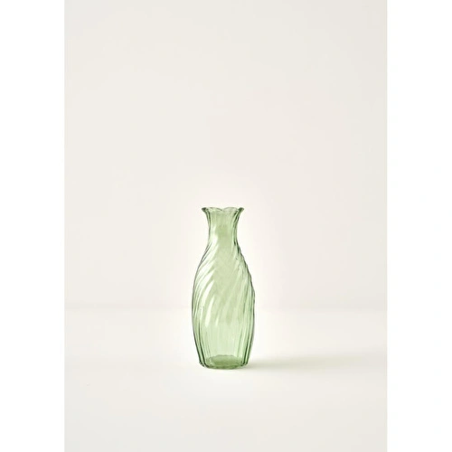 Bella Maison Glow Cam Vazo Yeşil (9x23 Cm) Yeşil