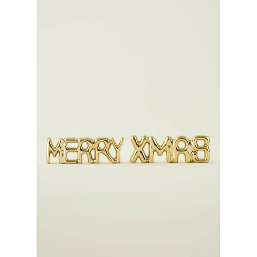 Bella Maison Merry Dekoratif Obje Gold (18x2x6 Cm) Gold