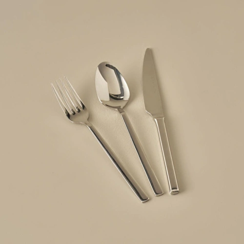 Bella Maison Premium 18 Parça 6 Kişilik Tatlı Çatal Kaşık Bıçak Takımı Silver Silver
