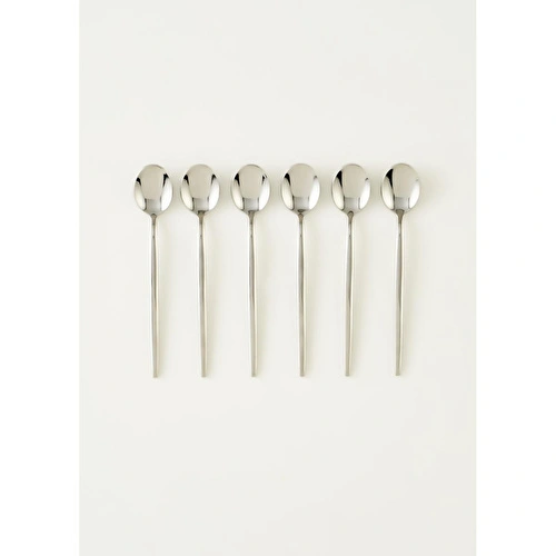 Bella Maison Siena 6'lı Çay Kaşığı Seti Silver Silver