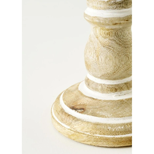 Bella Maison Dora Mango Ağacı Şamdan Naturel (12x12x38 Cm) Naturel