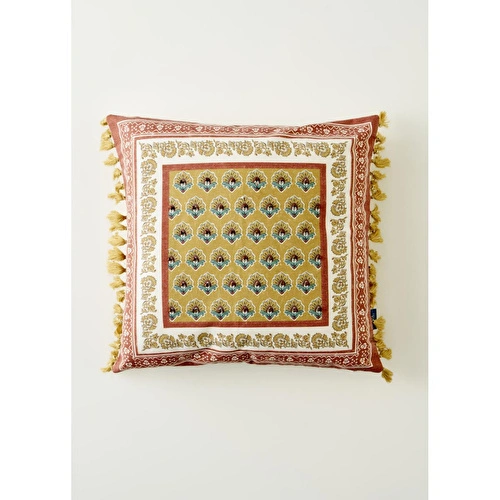 Bella Maison Indian Beauty Boncuklu Kırlent Kılıfı (43x43 Cm) Çok Renkli