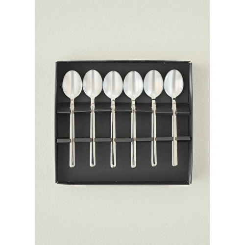 Bella Maison Milano 6'lı Çay Kaşığı Seti Silver Silver