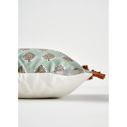 Bella Maison Indian Elegance Püsküllü Kırlent Kılıfı (43x43 Cm) Çok Renkli