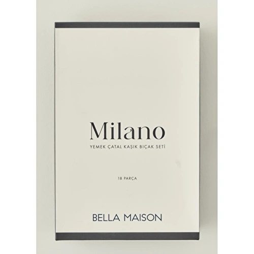 Bella Maison Milano 18 Parça Yemek Çatal Kaşık Bıçak Seti Silver Silver