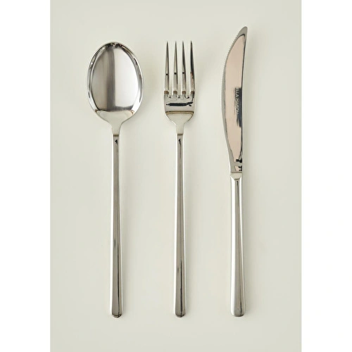 Bella Maison Milano 18 Parça Yemek Çatal Kaşık Bıçak Seti Silver Silver