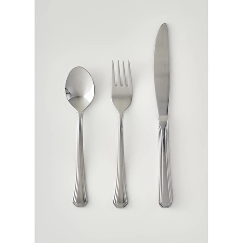 Bella Maison Venedik 18 Parça Tatlı Çatal Kaşık Bıçak Seti Silver Silver