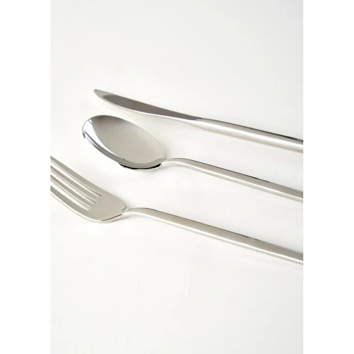 Bella Maison Siena 18 Parça Tatlı Çatal Kaşık Bıçak Seti Silver Silver