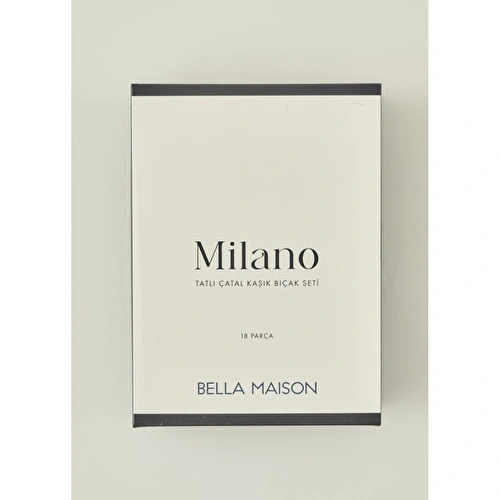 Bella Maison Milano 18 Parça Tatlı Çatal Kaşık Bıçak Seti Gold Gold