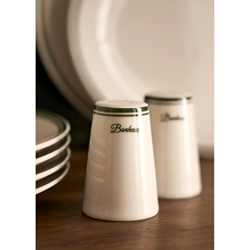 Bella Maison Bonheur Porselen Tuzluk-biberlik Seti Yeşil (8 Cm) Yeşil