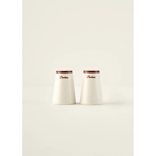 Bella Maison Bonheur Porselen Tuzluk-biberlik Seti Bordo (8 Cm) Bordo