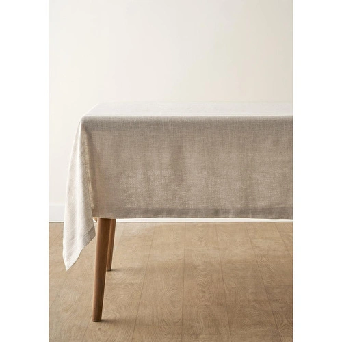 Bella Maison Miva Simli Masa Örtüsü Gümüş (150x250 Cm) Gümüş