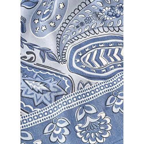 Bella Maison Paisley Baskılı Masa Örtüsü Mavi (150x250 Cm) Mavi