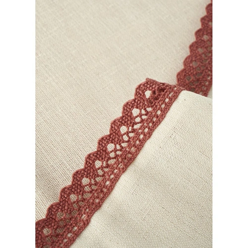 Bella Maison Rose Baskılı Kopanakili Runner Krem (50x150 Cm) Krem