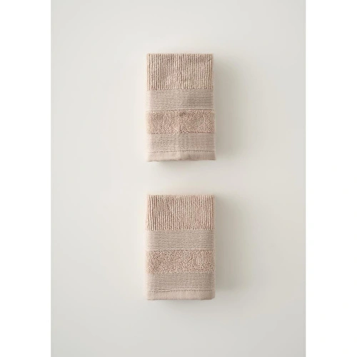 Bella Maison %100 Pamuk Juna 2'li El Havlusu Bej (30x30 Cm) Bej