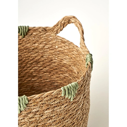 Bella Maison Auris Kulplu Sepet Naturel (30x28x24 Cm) Naturel